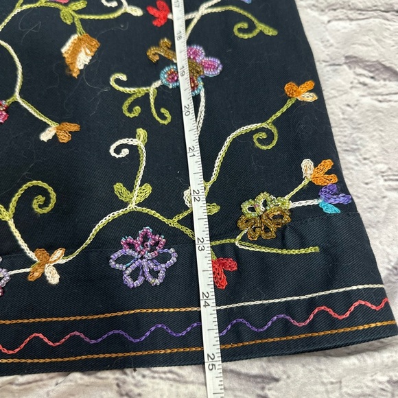 The Quacker Factory Embroidered Floral & Butterfly Jacket — Women’s Size S - Picture 9 of 13